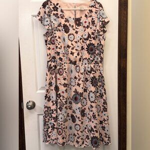 Floral Print Pink Dress